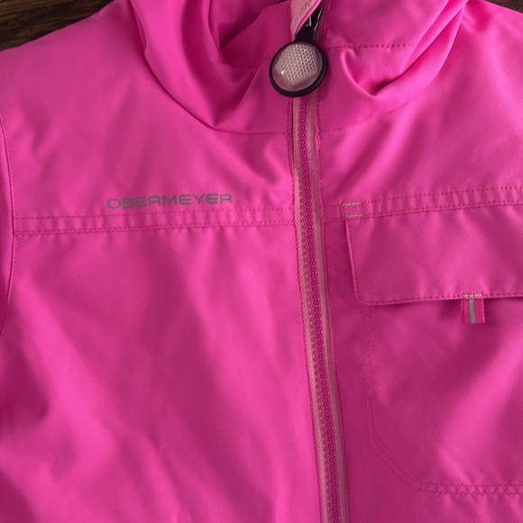 Magenta pink one piece snow suit size 7 - Picture 3 of 7